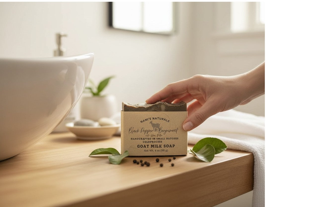 Black Pepper & Bergamot Goat Milk Soap